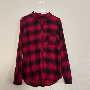 Rails Hunter Button Down Shirt in Brick Black
